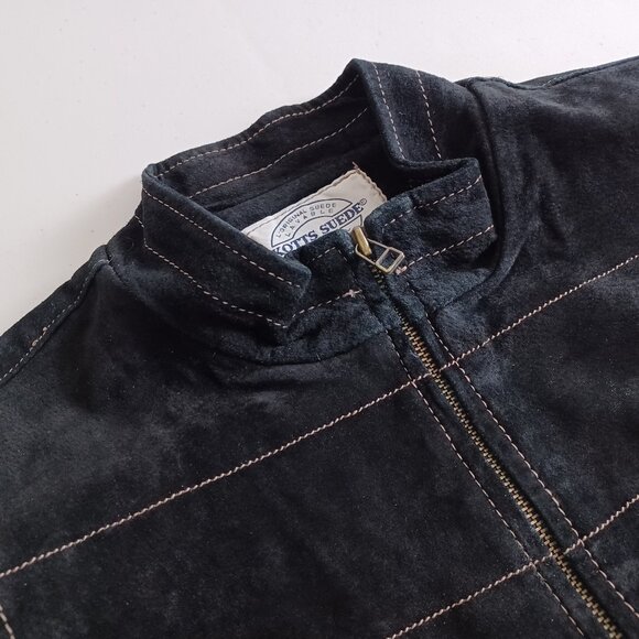 Skotts Washable Suede Zip-up Vest - Picture 3 of 15